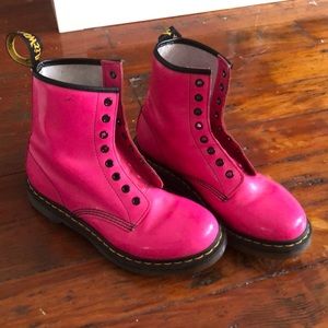 Hot pink doc martens